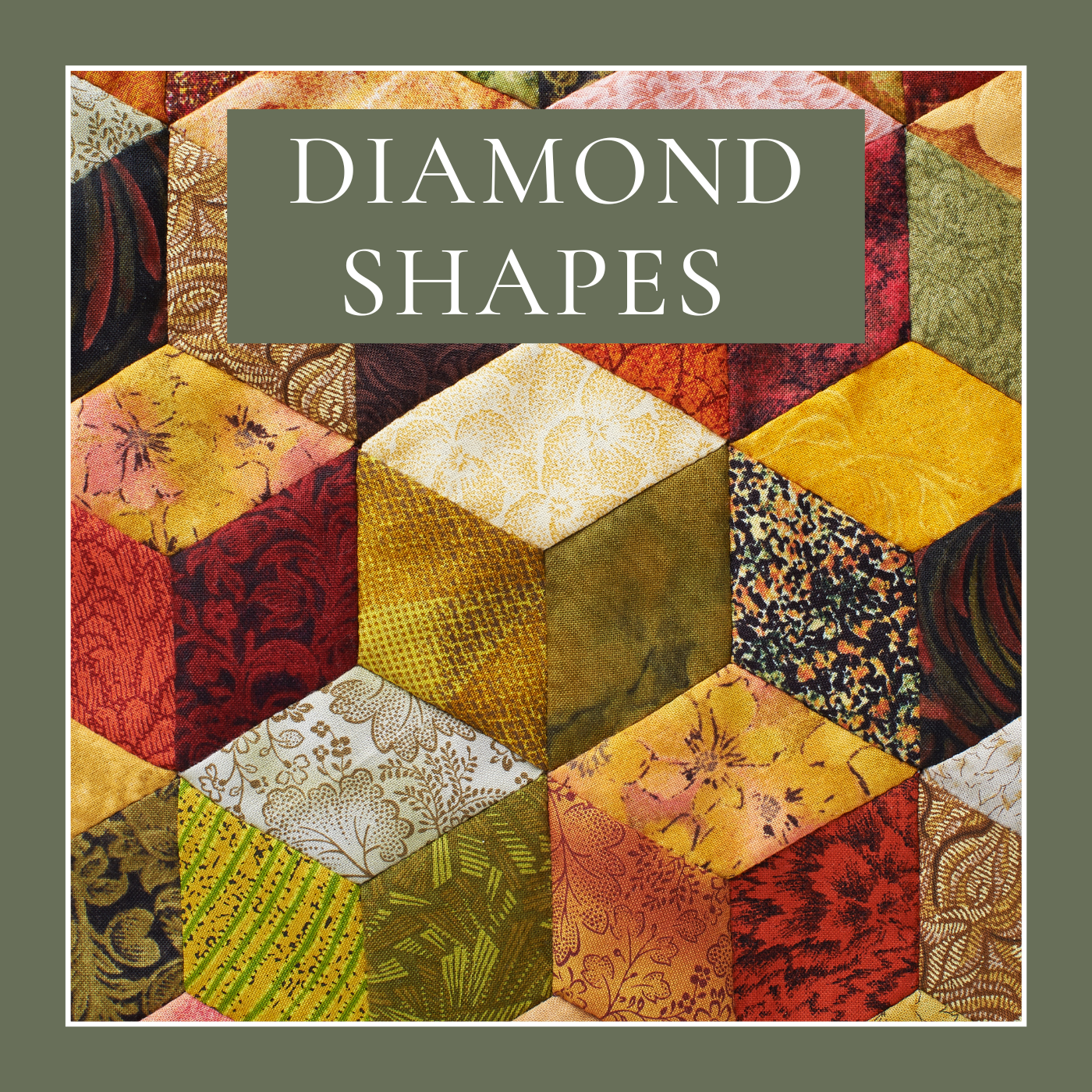 English Paper Piecing Diamonds