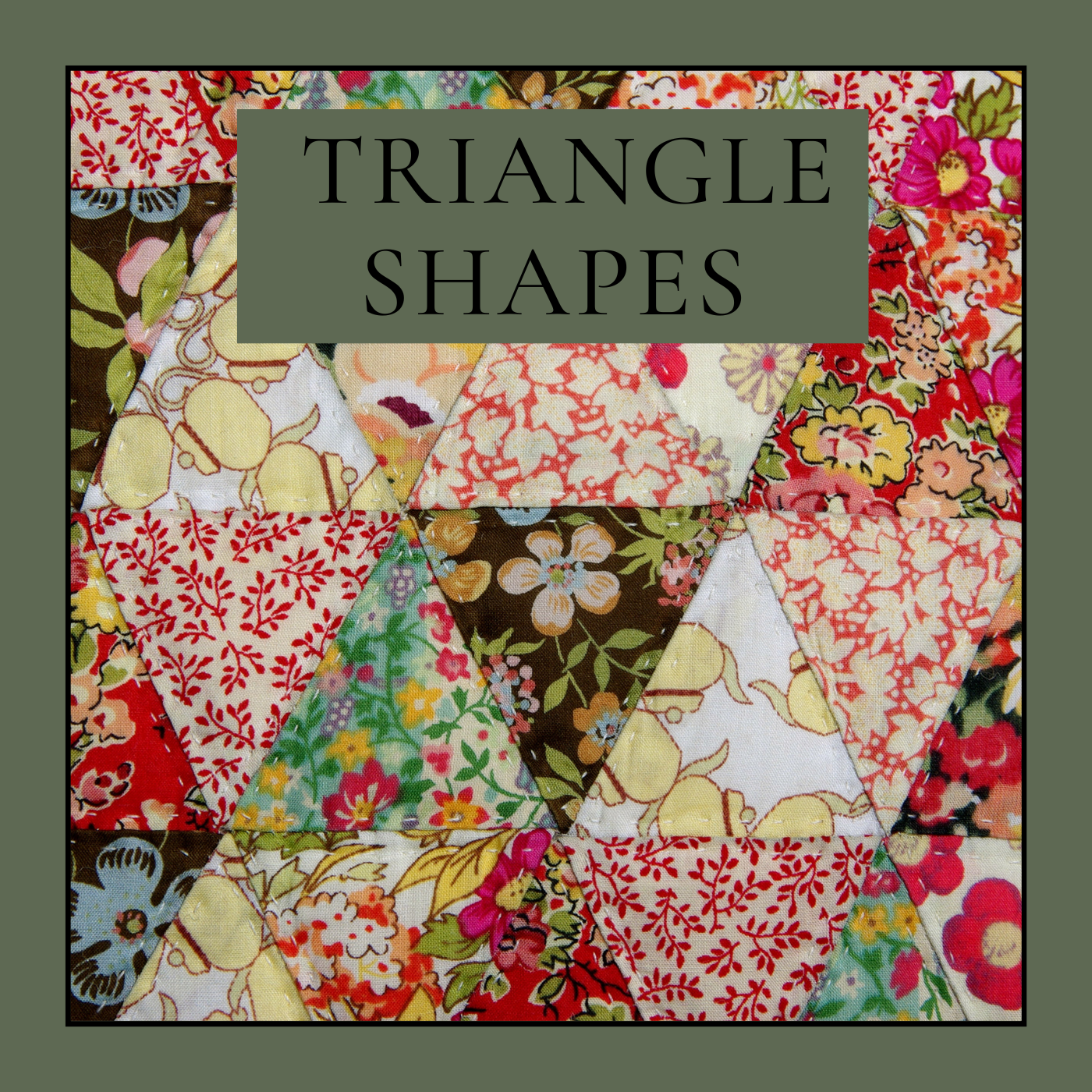 English Paper Piecing Triangles