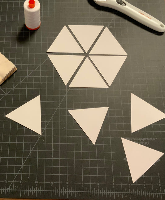 English Paper Piecing Triangles - CARDSTOCK