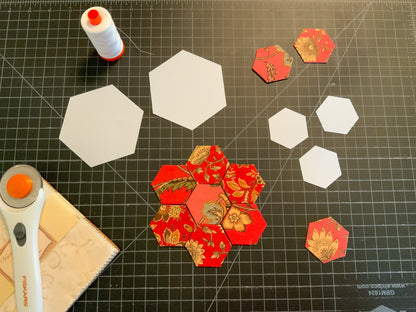 English Paper Piecing Hexagons CARDSTOCK